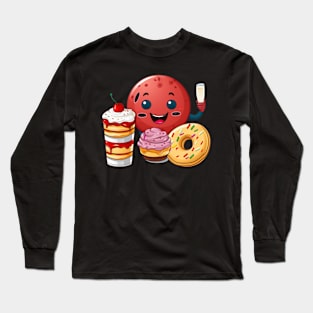 Donut kawaii  junk food T-Shirt cute  funny Long Sleeve T-Shirt